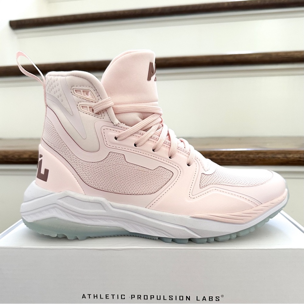 NEW APL Techloom Defender Sneaker Hiking Boot High Top in Bleached Pink